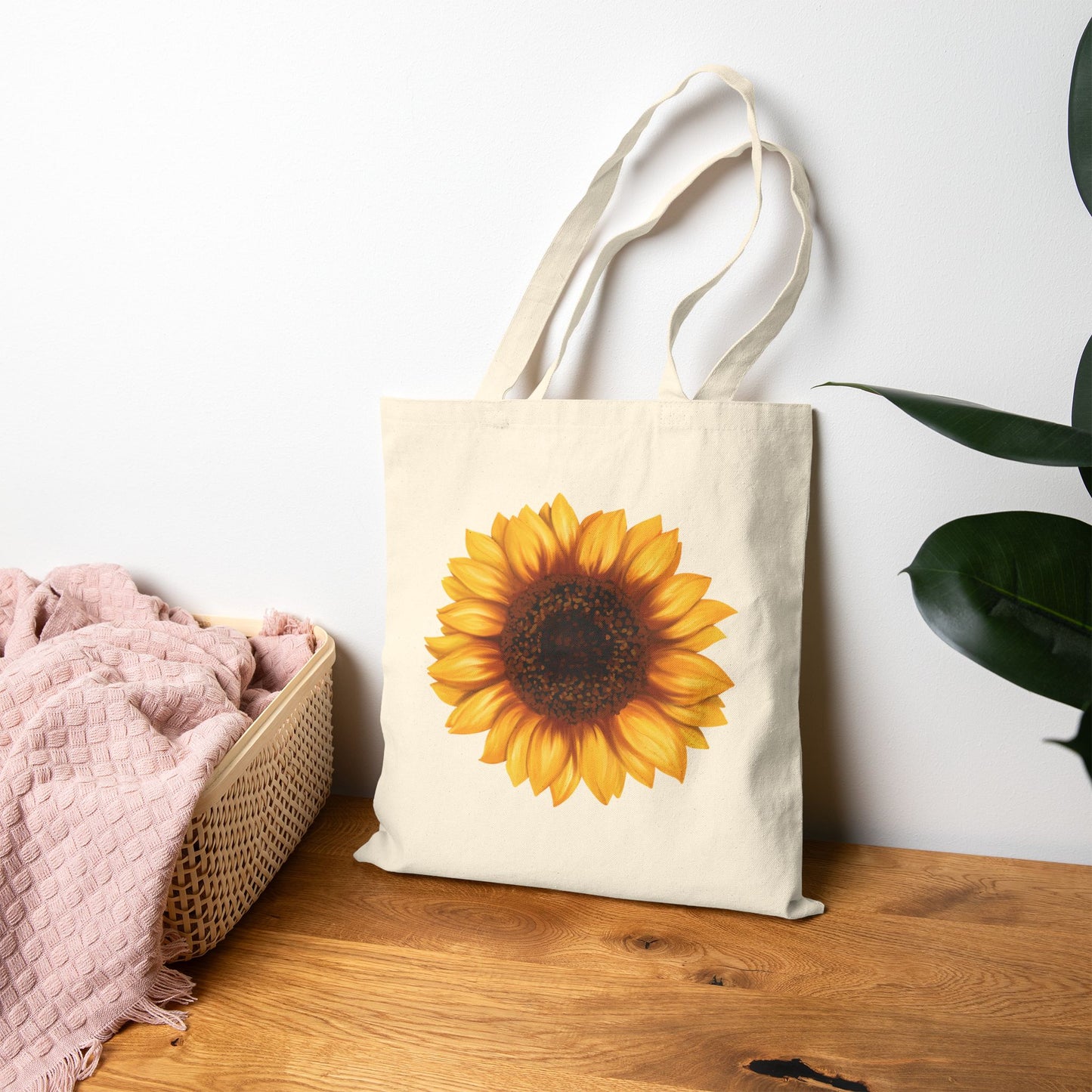 Sunflower Canvas Tote Bag