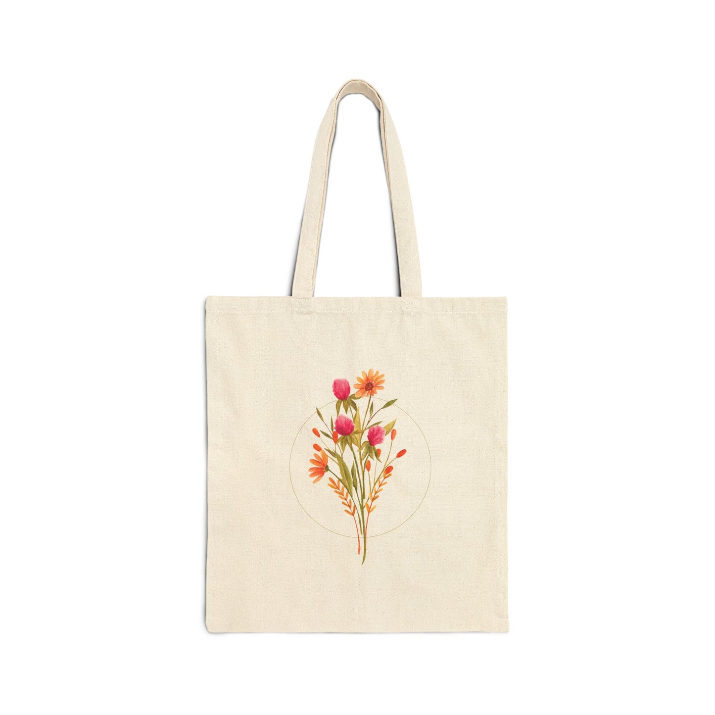 Watercolor Wildflower Market Tote