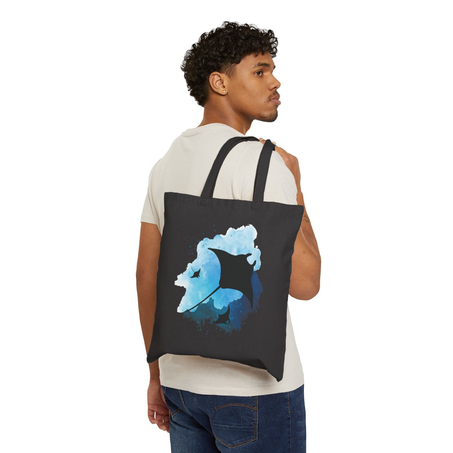 Manta Ray Watercolor Tote