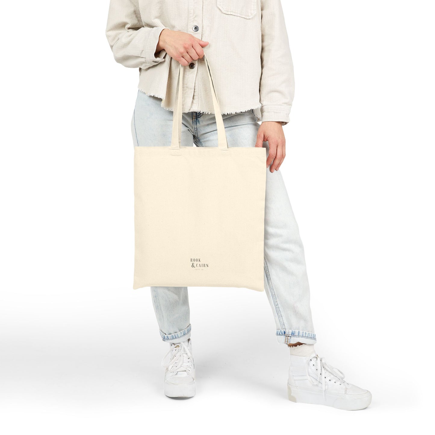 Pink & Orange Blooms Watercolor Canvas Tote Bag