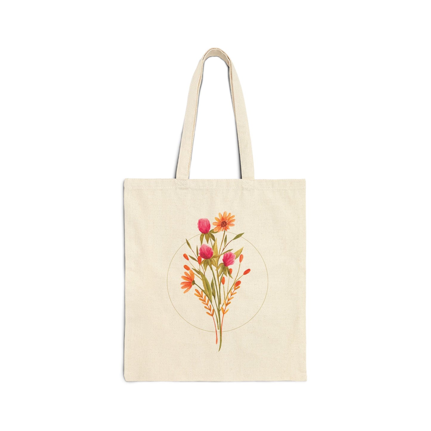 Watercolor Wildflower Market Tote