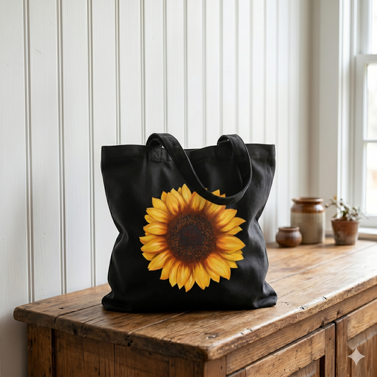 Sunflower Canvas Tote Bag