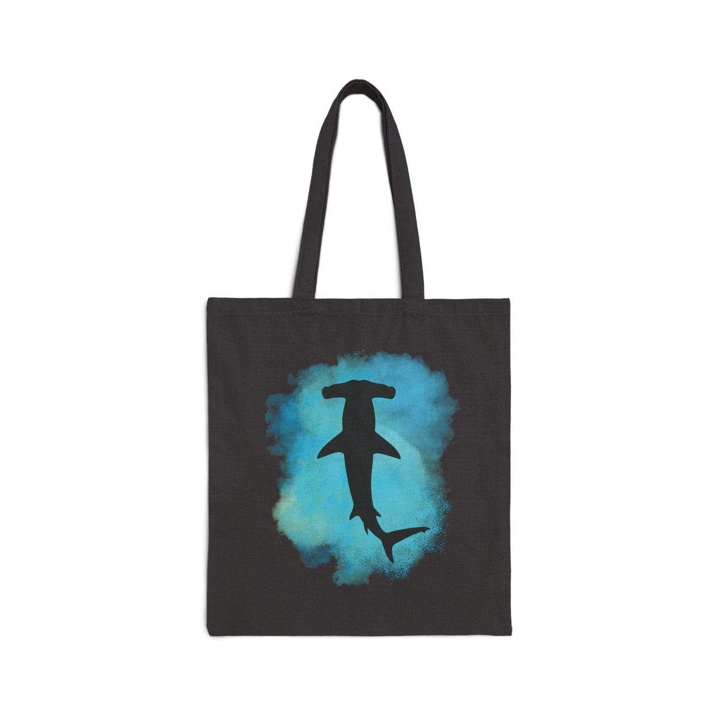 Hammerhead Shark Watercolor Canvas Tote
