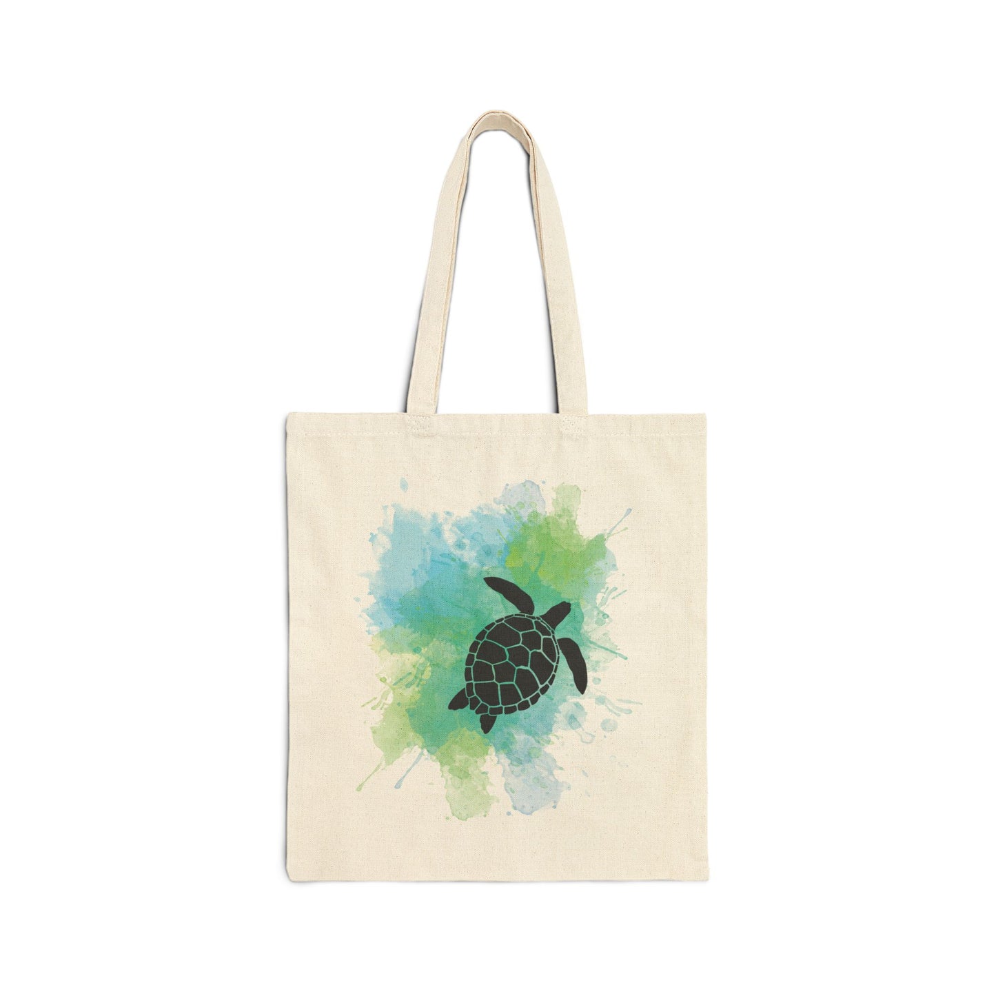 Honu - Sea Turtle Watercolor Canvas Tote