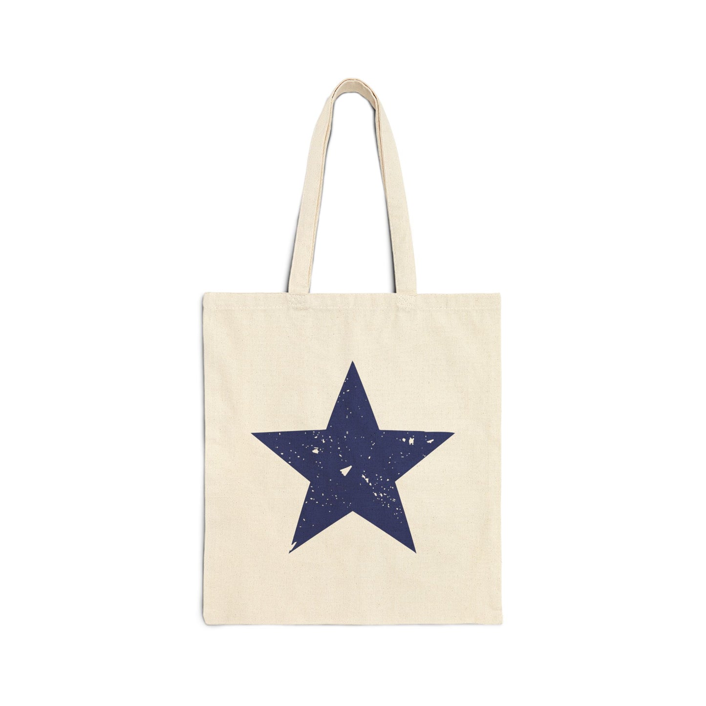 Blue Star Canvas Tote Bag