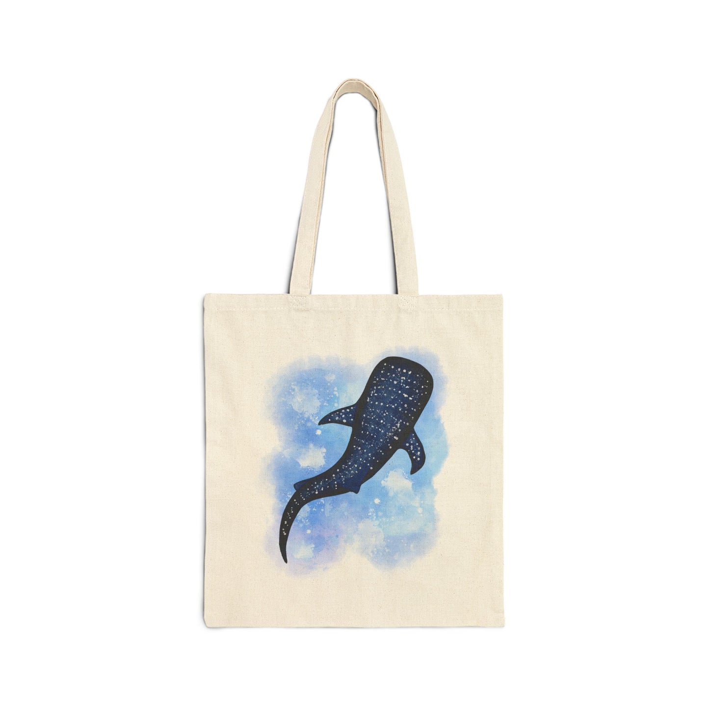 Whale Shark Watercolor Canvas Tote